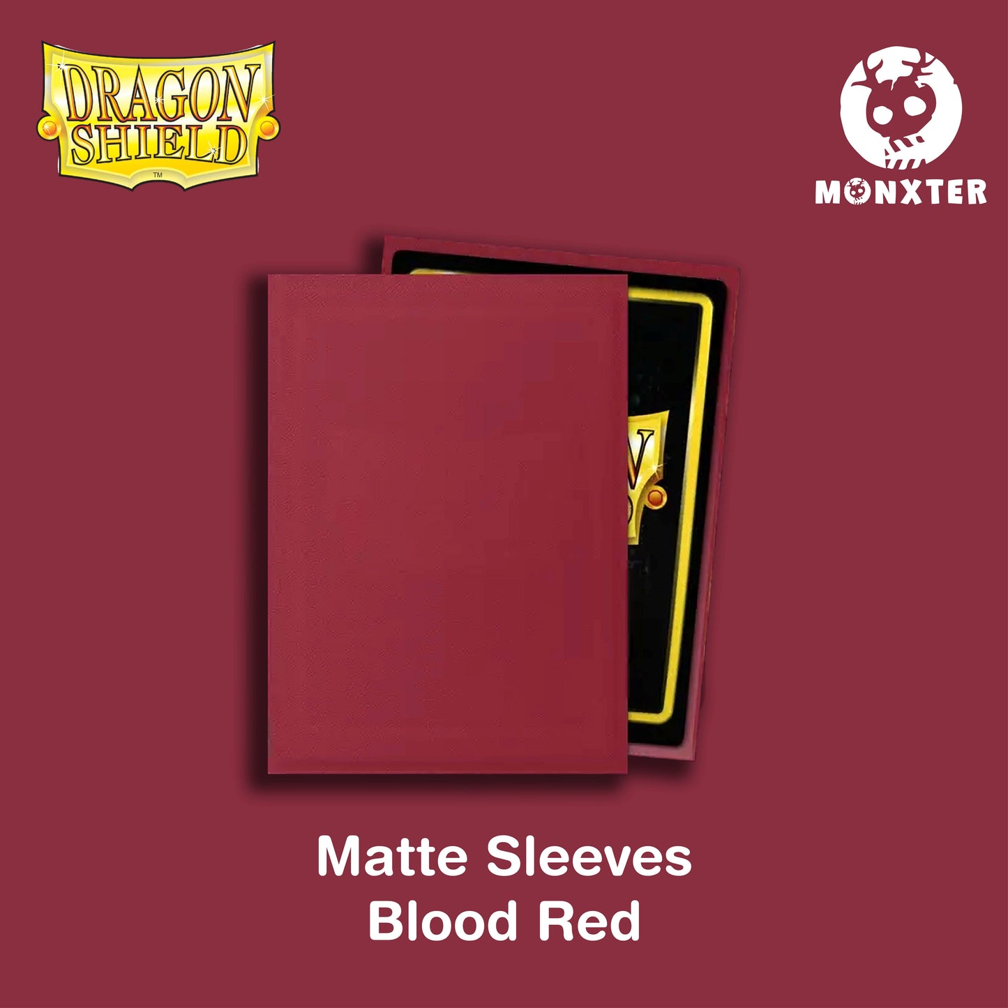 Dragon Shield Blood Red Matte Sleeves