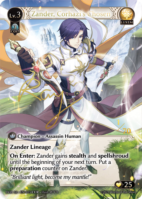 Zander, Corhazi’s Chosen (CUR) - Dawn of Ashes