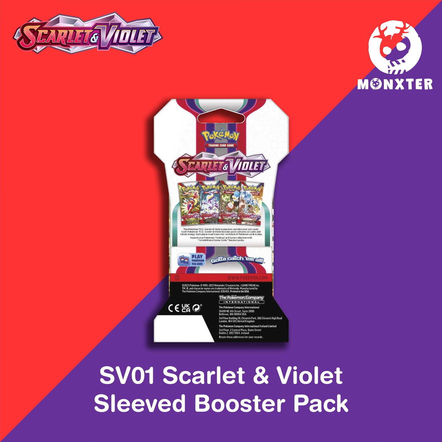 Pokémon TCG: Scarlet & Violet SV01 Booster Pack (Sleeved)