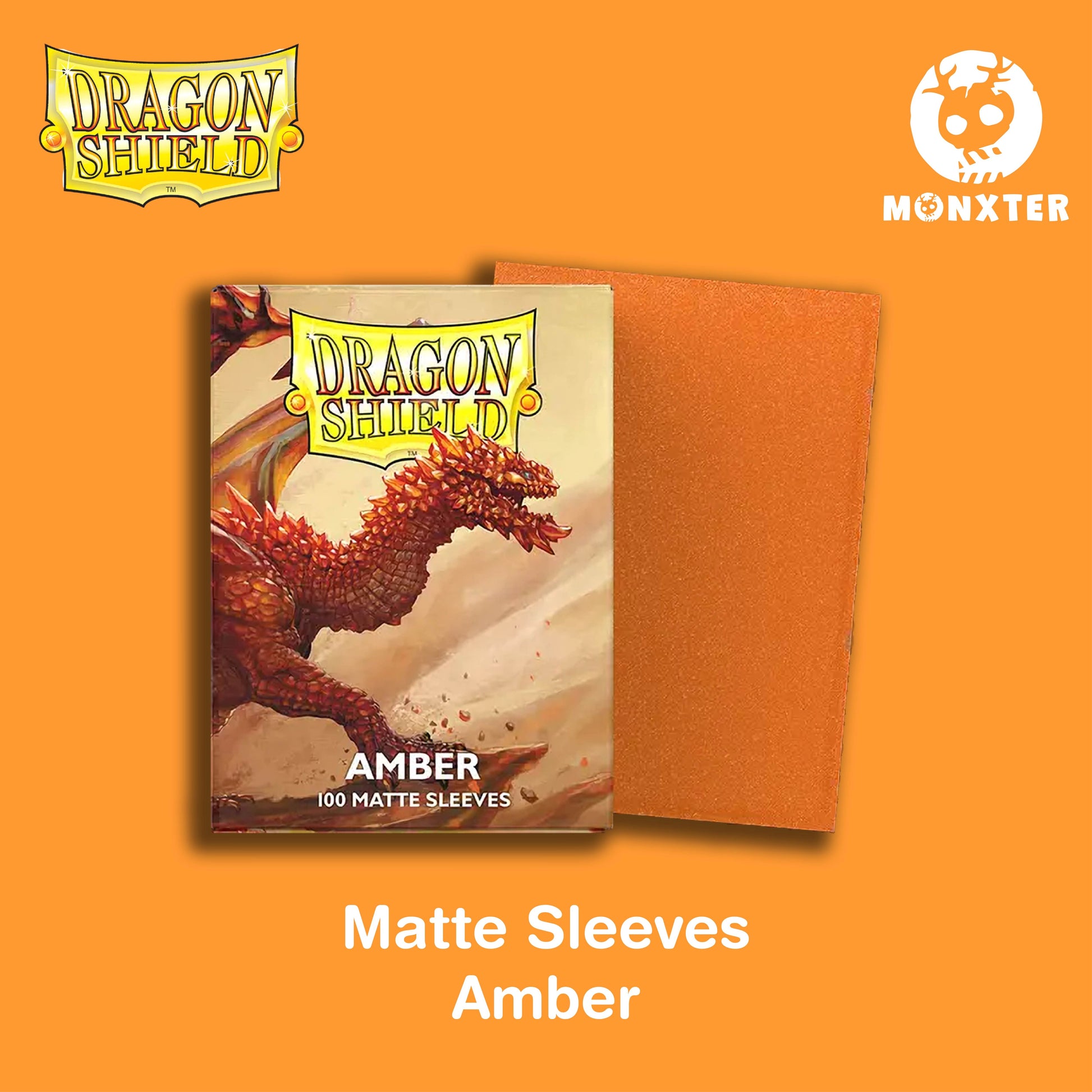 Dragon Shield Amber Matte Sleeves