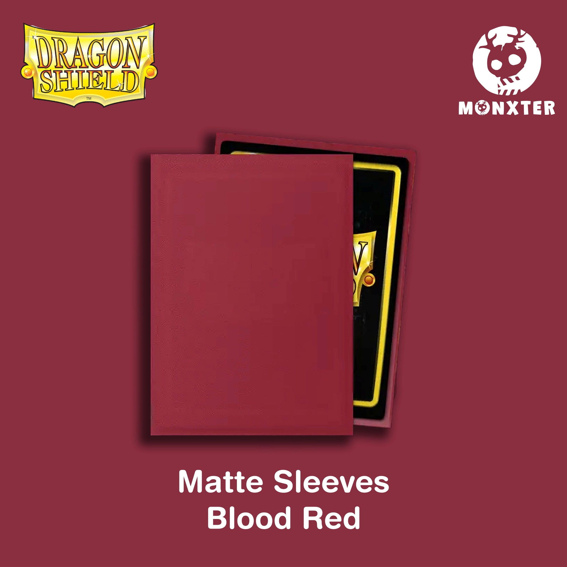 Dragon Shield Blood Red Matte Sleeves
