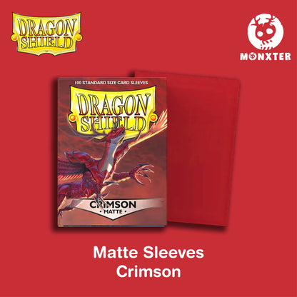 Dragon Shield Crimson Matte Sleeves