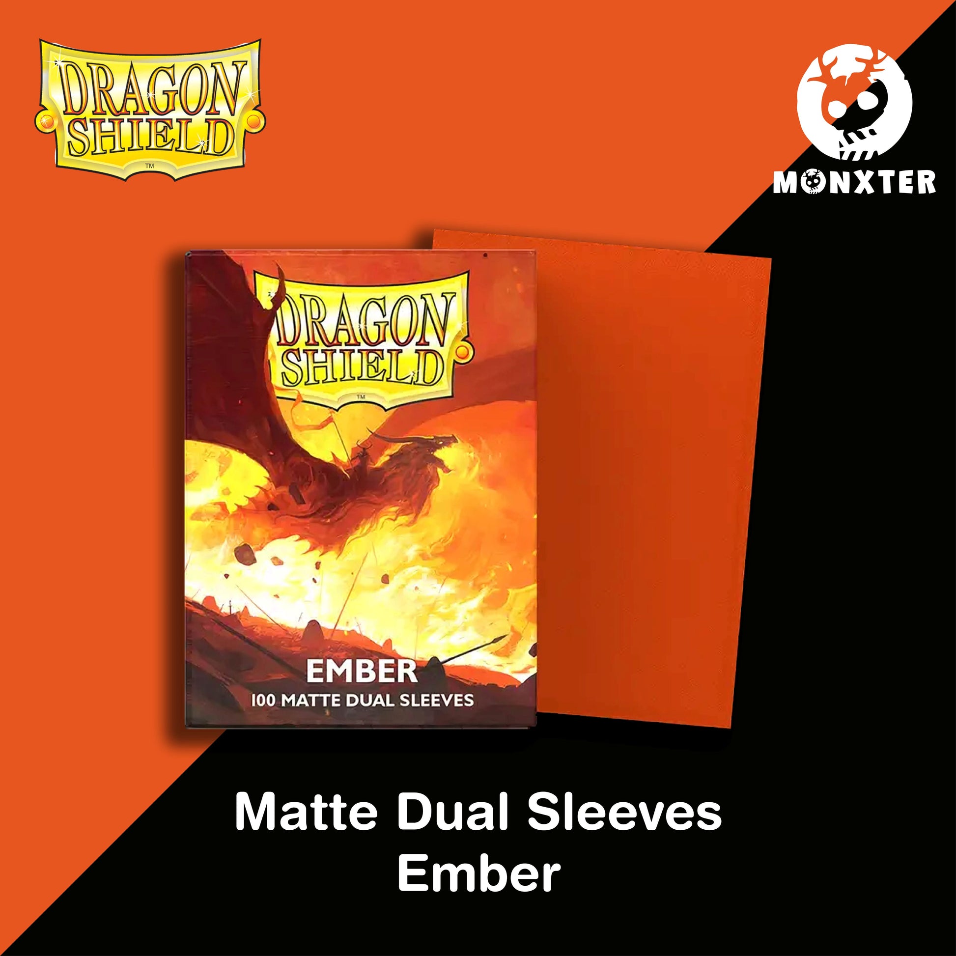 Dragon Shield Ember Matte Dual Sleeves