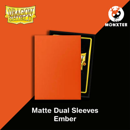 Dragon Shield Ember Matte Dual Sleeves