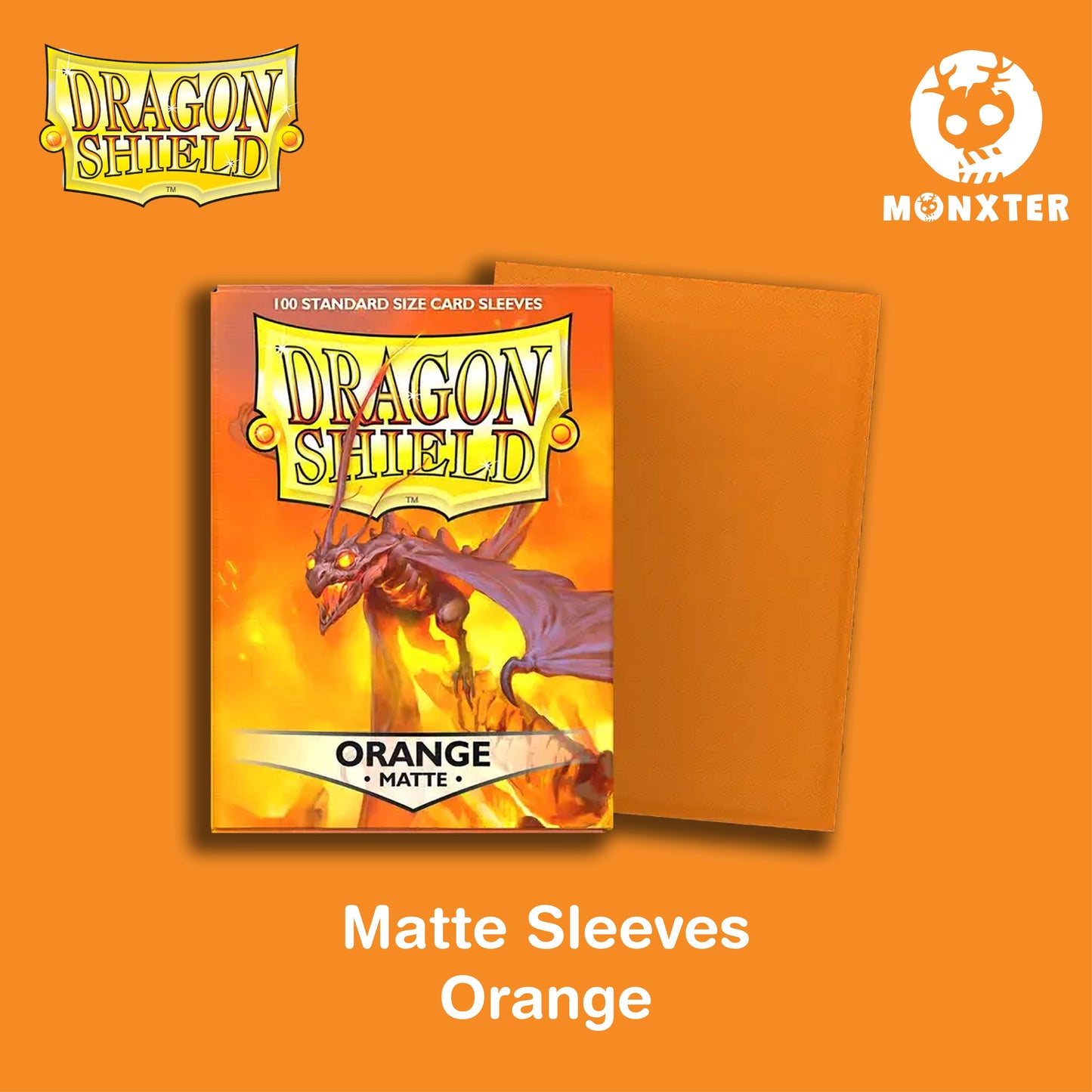 Dragon Shield Orange Matte Sleeves