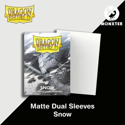 Dragon Shield Snow Matte Dual Sleeves
