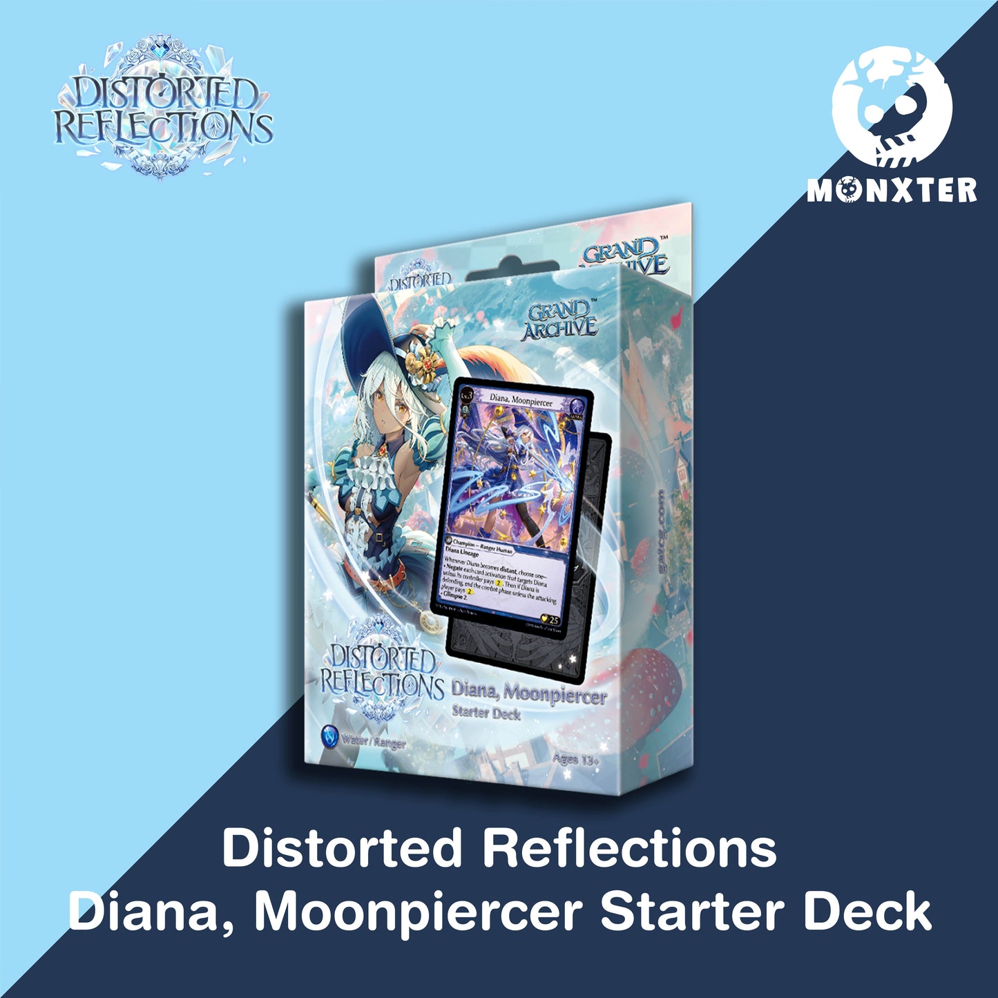 Grand Archive TCG : DTR Distorted Reflections Diana, Moonpiercer Starter Deck