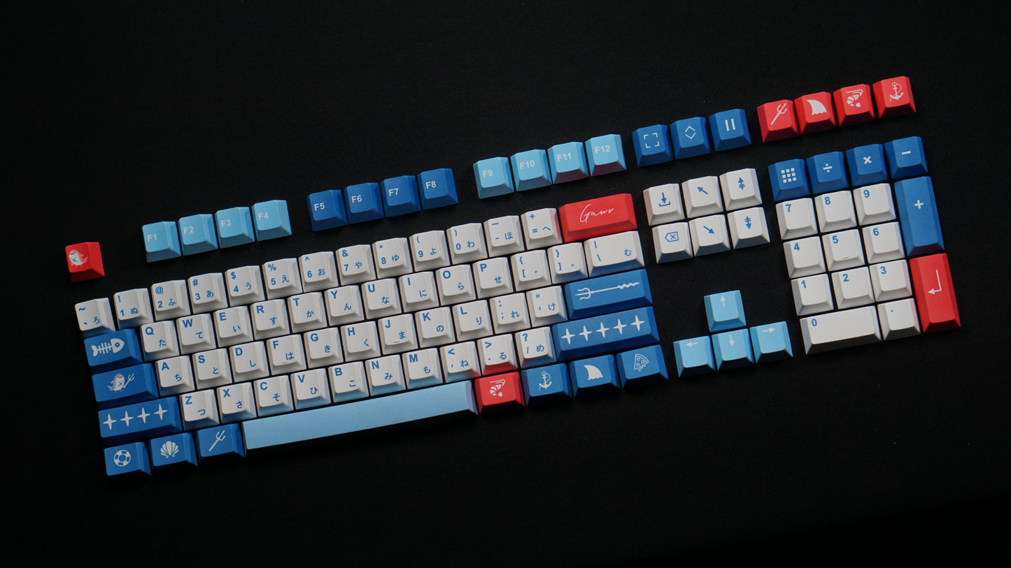 Hololive Myth Gawr Gura Keycaps Set