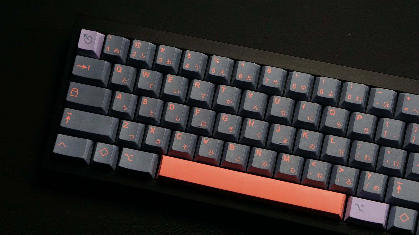 Pink and Gray Keycaps Set