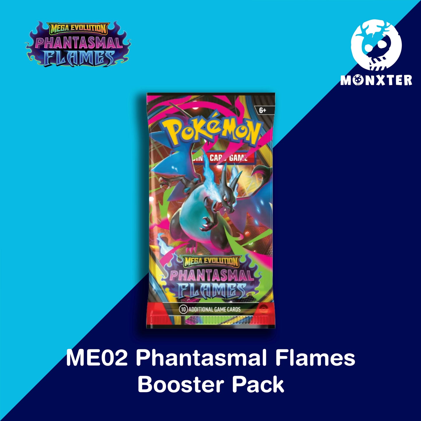 Pokémon TCG - Mega Evolution ME02 Phantasmal Flames Booster Pack