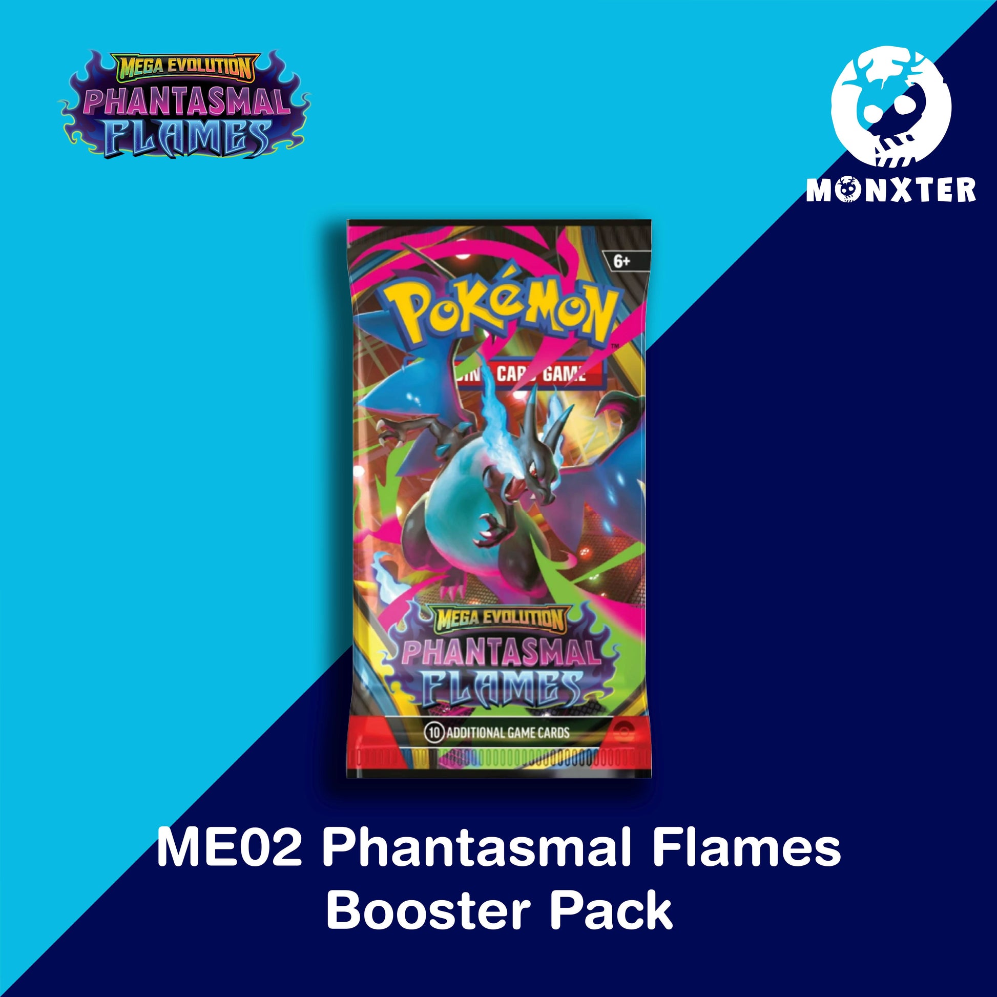 Pokémon TCG - Mega Evolution ME02 Phantasmal Flames Booster Pack