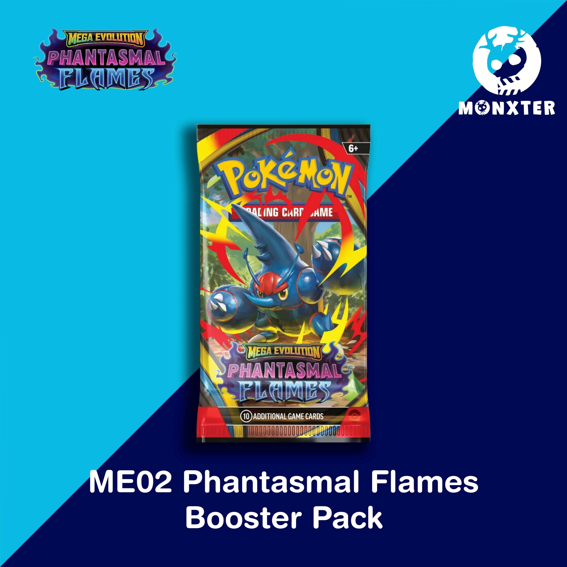 Pokémon TCG - Mega Evolution ME02 Phantasmal Flames Booster Pack