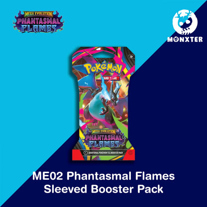Pokémon TCG - Mega Evolution ME02 Phantasmal Flames Booster Pack (Sleeved)
