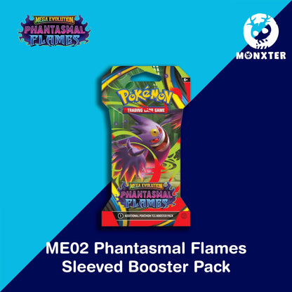 Pokémon TCG - Mega Evolution ME02 Phantasmal Flames Booster Pack (Sleeved)
