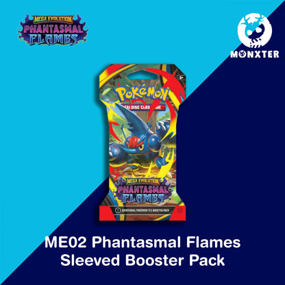 Pokémon TCG - Mega Evolution ME02 Phantasmal Flames Booster Pack (Sleeved)
