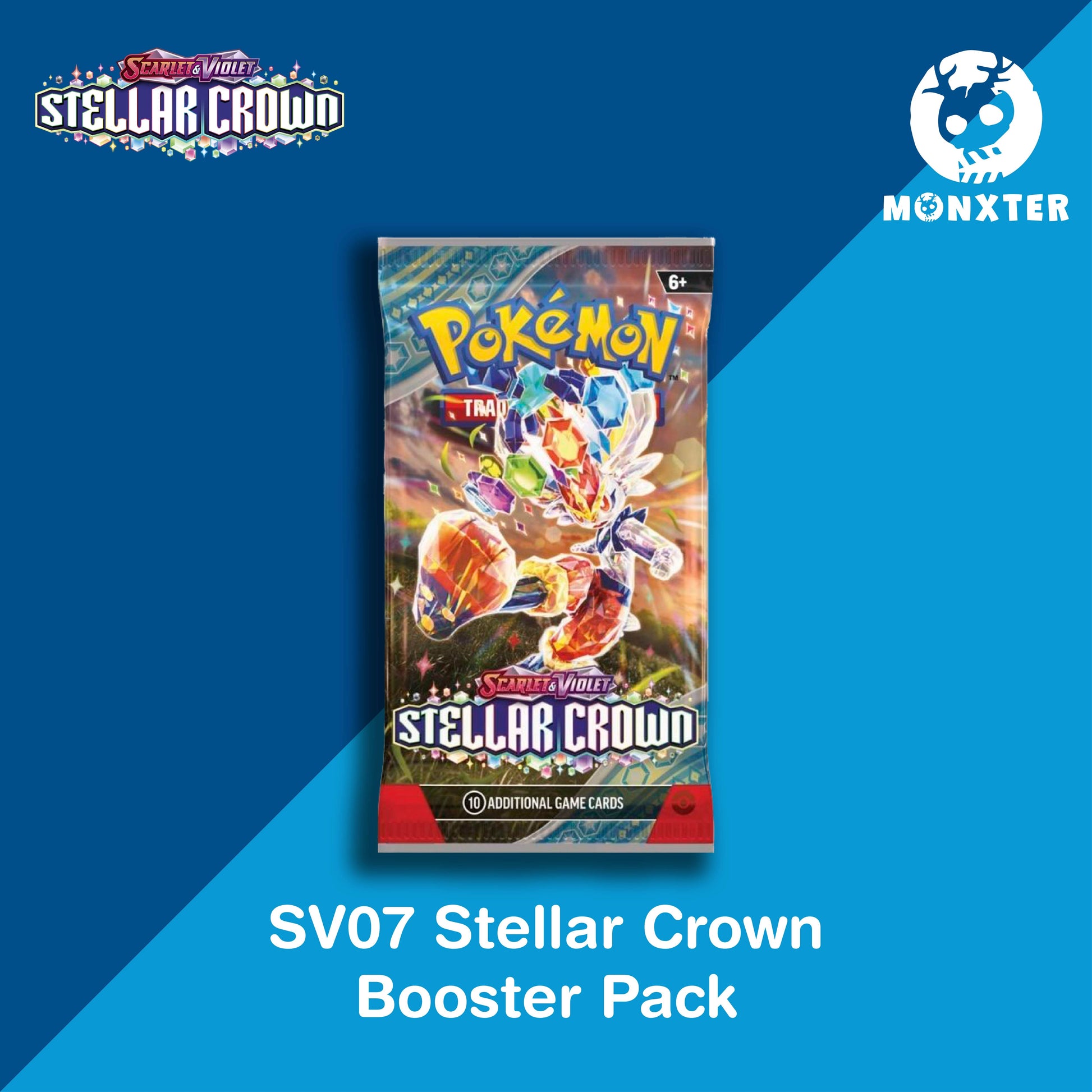 Pokémon TCG: Scarlet & Violet SV07 Stellar Crown Booster Pack