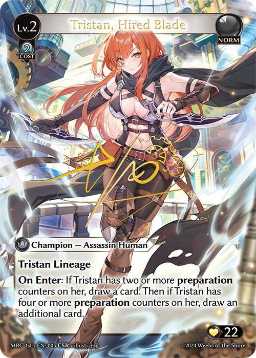 Tristan, Hired Blade (CSR) - Mercurial Heart