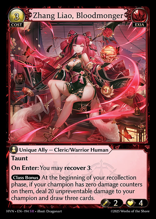 Zhang Liao, Bloodmonger - Abyssal Heaven